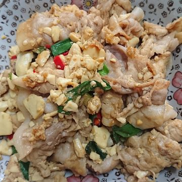 喵帕斯一起做了葱燒肉豆腐（懶人煮法）