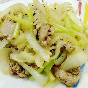 J一起做了超下飯狠簡單照燒洋蔥炒豬肉片