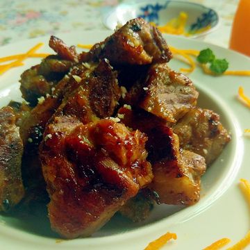 嘰哩呱啦一起做了阿基師版~簡易橙汁排骨~【鮮食家好食材】