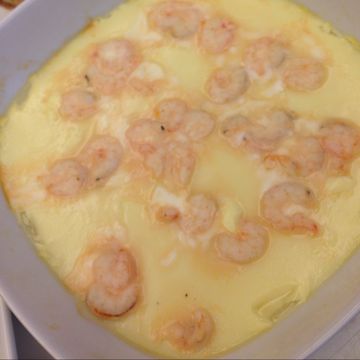 lisa一起做了鮮蝦蒸蛋