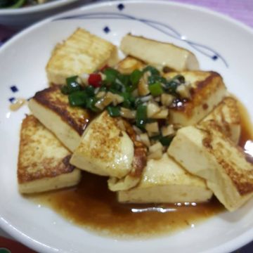 Iman 一起做了【香煎雞蛋豆腐】醬汁這樣調最好吃