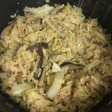 祥媽咪一起做了[大賀米好料理]麻油薑味高麗菜飯