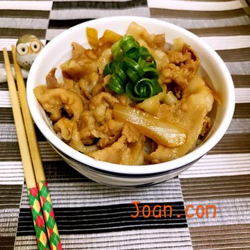 Joan Wu一起做了壽喜燒豬肉丼飯