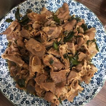 chia一起做了薑汁蒜燒豬肉片