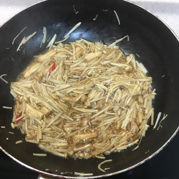 cher一起做了醬炒金針菇（金菇佃煮）