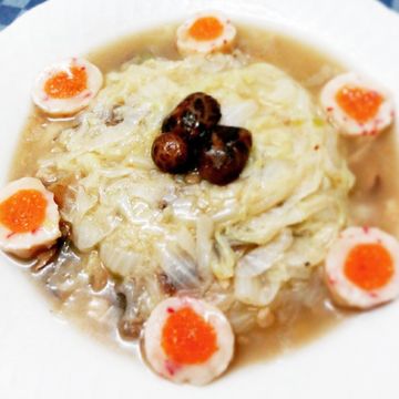 阿真的手路菜一起做了白菜滷