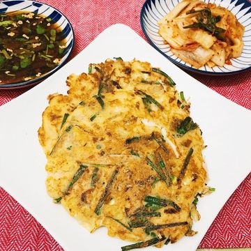 阿真的手路菜一起做了韓式小煎餅🍽