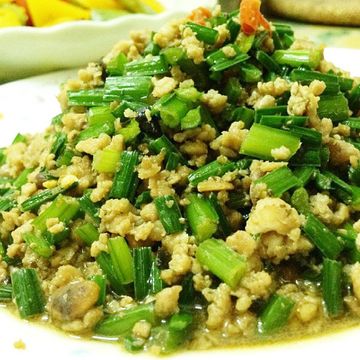 阿真的手路菜一起做了韭菜蒼蠅頭