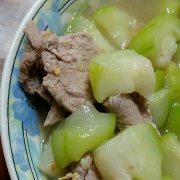 Cheese一起做了ㄚ曼達的廚房~肉片絲瓜