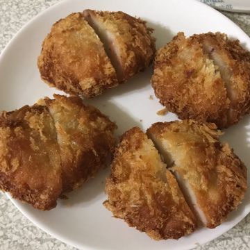 芯慧的簡單料理💕一起做了洋蔥豬肉蝦餅