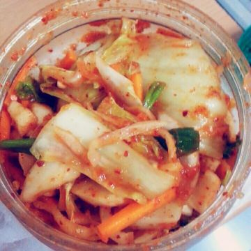 E.H一起做了道地的韓國泡菜