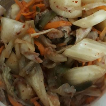 E.H一起做了韓式泡菜