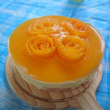 shen一起做了芒果優格生乳酪蛋糕 免烤箱
