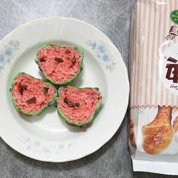  勇兔一起做了美人西瓜吐司【麥典實作工坊麵包專用粉】