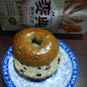 Karen Guo一起做了蔓越莓乳酪貝果【麥典實作工坊麵包專用粉】
