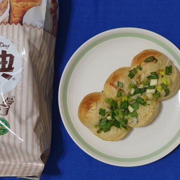 亂煮一通+育一起做了蔥花麵包  【麥典實作工坊麵包專用粉】