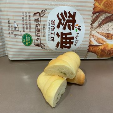 傻里傻氣的蝸牛一起做了青醬鹽可頌【麥典實作工坊麵包專用粉】