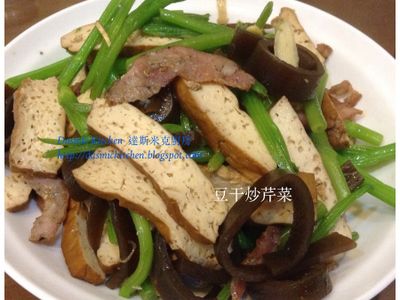 豆乾炒芹菜