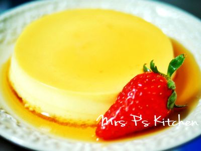 參考食譜 : 焦糖雞蛋布丁[簡易三步驟]