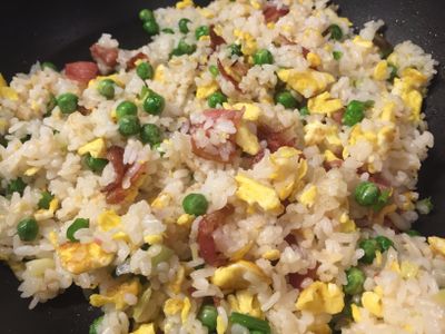 參考食譜 : 培根青豆蛋炒飯