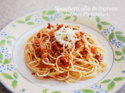 參考食譜 : 意式肉醬意大利麵  [簡單食譜]