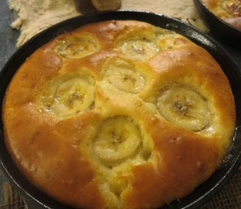 參考食譜 : 鐵鍋香蕉蛋糕