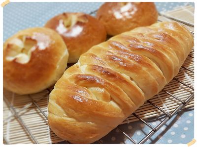 奶油乳酪麵包(100%低溫中種+後鹽法)