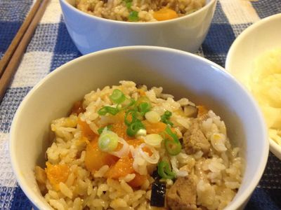 參考食譜 : 【主餐】南瓜豬肉飯