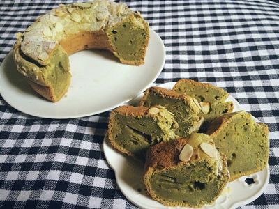 參考食譜 : 濃厚抹茶乳酪磅蛋糕