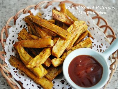 參考食譜 : 香脆烤焗地瓜條