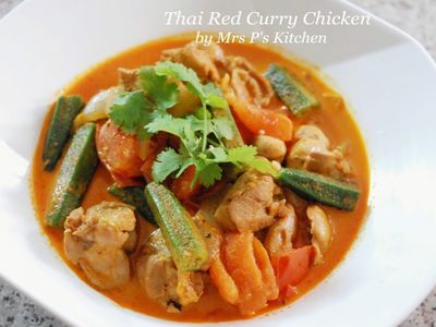 泰式椰汁紅咖哩雞