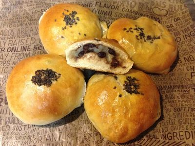 105T 麵包機-抹茶蜜紅豆麻糬麵包❤!