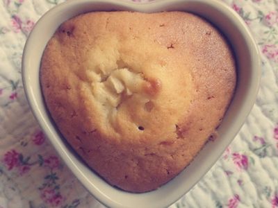 參考食譜 : KURI's│蘋果馬芬蛋糕(鬆餅粉版)