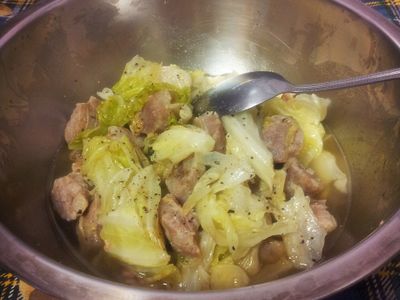 參考食譜 : "小紫電鍋"鮮蒸高麗菜!!