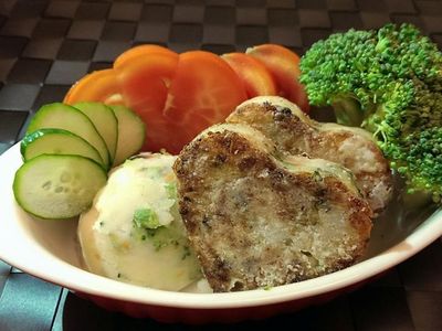 參考食譜 : 【 蔬菜馬鈴薯泥餅 】