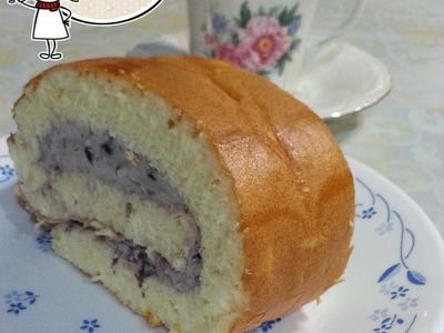 參考食譜 : 紅豆泥瑞士蛋糕捲