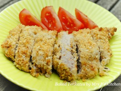 參考食譜 : 日式香酥豬排 [不用油炸小秘訣]