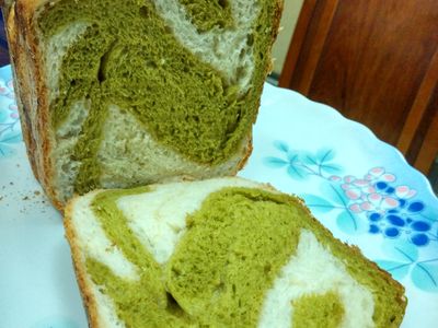 [P-105T麵包機] 抹茶黑糖雙色吐司