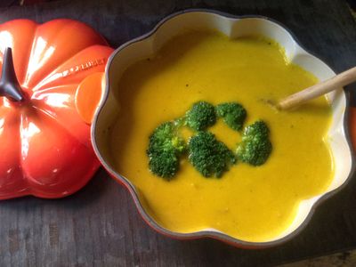 參考食譜 : Pumpkin Soup-香濃南瓜湯❤!