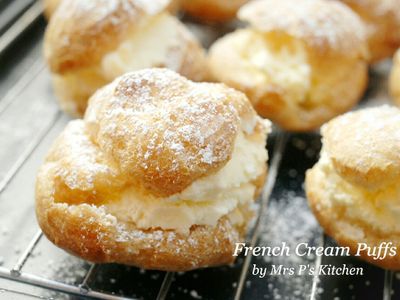 參考食譜 : 簡易鮮奶油泡芙