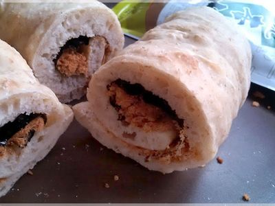 海苔魚鬆麵包捲~無油免揉。水合+低溫發酵