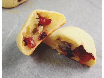 起司麻糬球 (蔓越莓與紅豆口味)