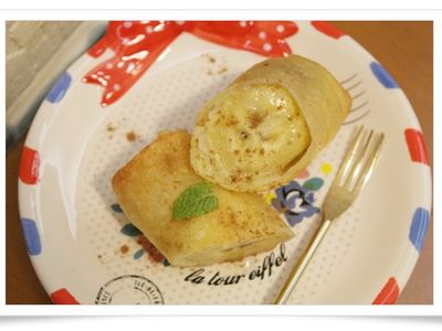 參考食譜 : 炸香蕉捲~~南洋風小點心!!