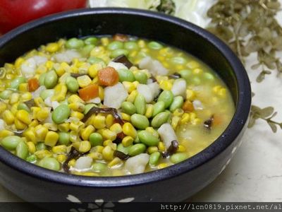 玉米毛豆燴多利魚