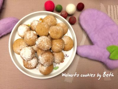 參考食譜 : 核桃餅乾