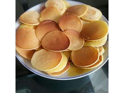 參考食譜 : 低熱量~一口熱香餅 [無油少糖]