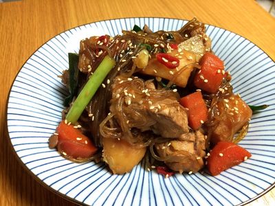 參考食譜 : 安東燉雞 안동찜닭