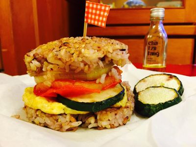 三色米漢堡【自然好油Ｘ茶籽堂】