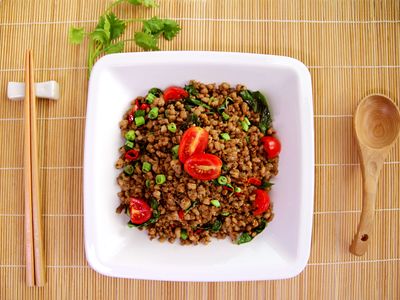 參考食譜 : 【泰式打拋豬肉末】