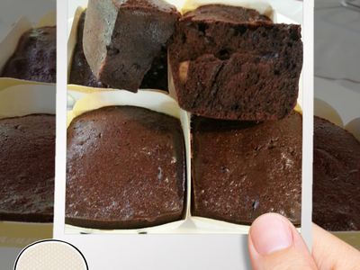 參考食譜 : 夏威夷豆巧克力布朗尼~濕潤綿密